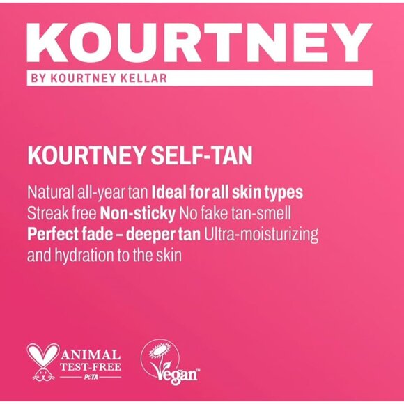 NEW Kourtney Kellar Clear Self Tan Mousse Fragrance Free Tanning Medium Vegan - Picture 4 of 6